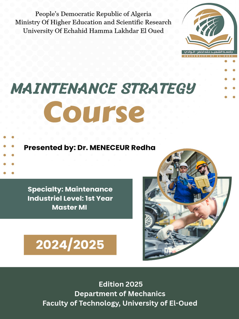 Maintenance Strategy for Industrial Systems | PDF | System ...