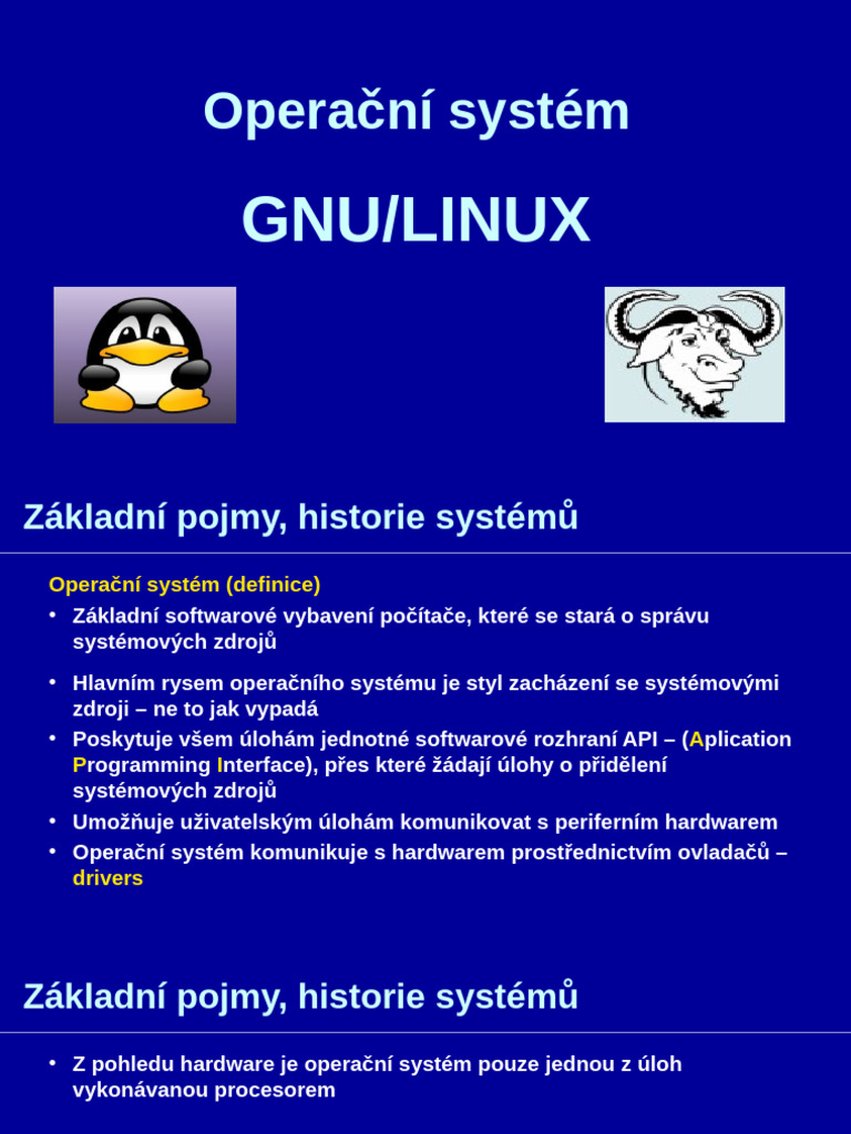 PCS0301 Linux Historie Vývoj Distribuce | PDF