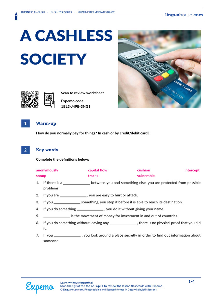 Benefits and Risks of Cashless Society | PDF | Cash | Money