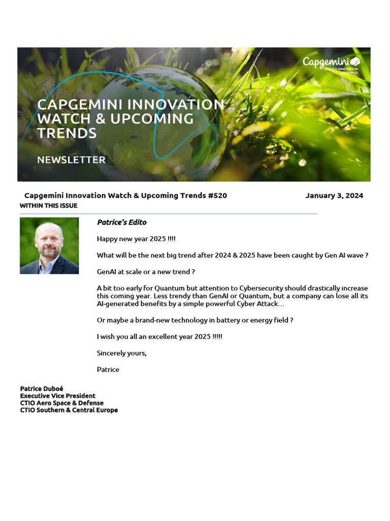 Capgemini 2025 Tech Trends Overview | PDF | Artificial Intelligence ...