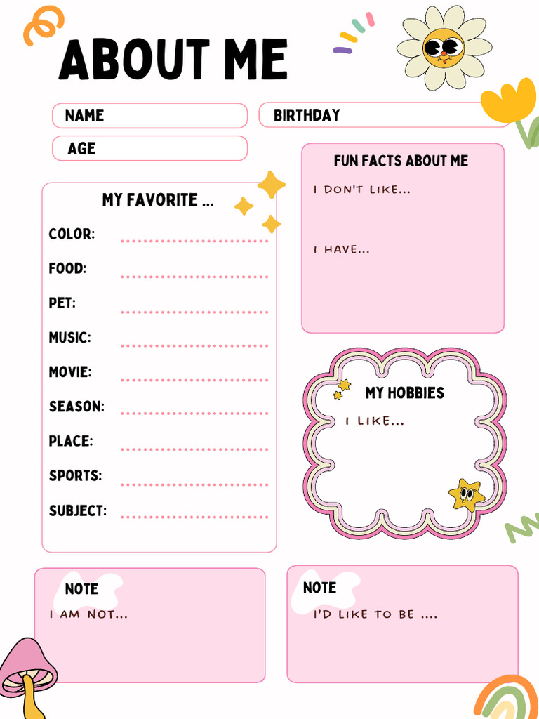 Personal Profile and Fun Facts | PDF