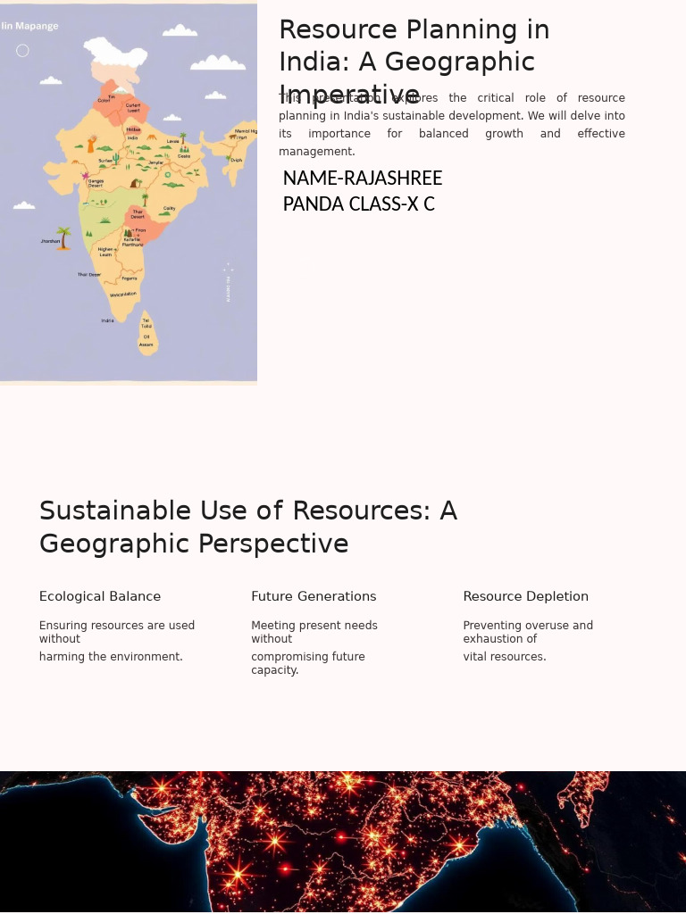 Resource Planning for India's Growth | PDF | Sustainability | Forest ...