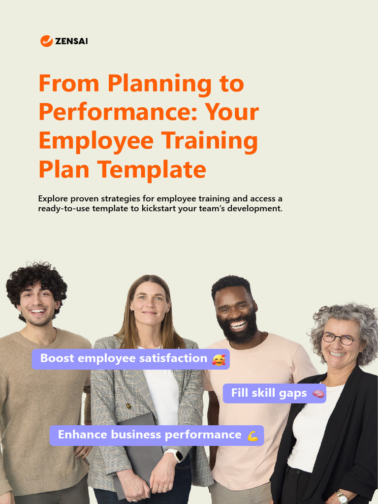Employee Training Plan Template Guide | PDF | Employee Retention ...