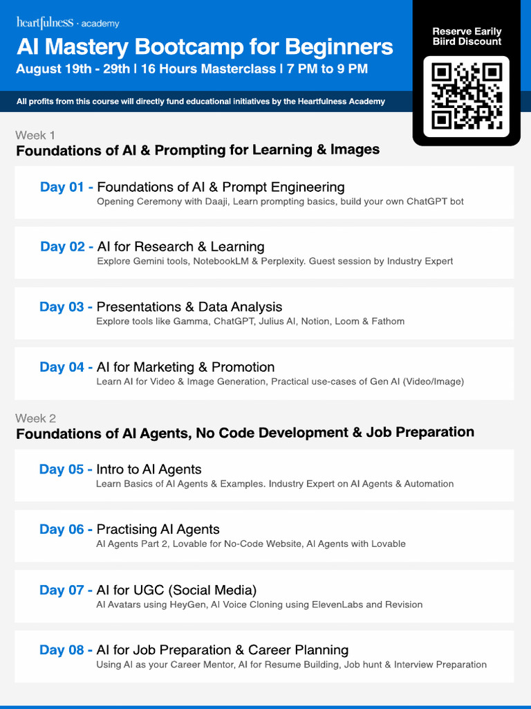 AI Mastery Bootcamp for Beginners | PDF