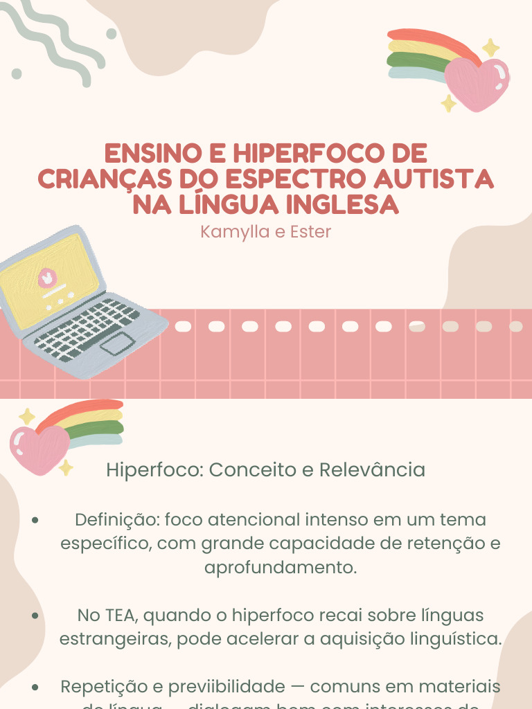 Hiperfoco no Ensino de Inglês para TEA | PDF | Autismo | Aprendizado