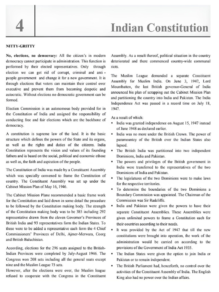 Indian Constitution | PDF