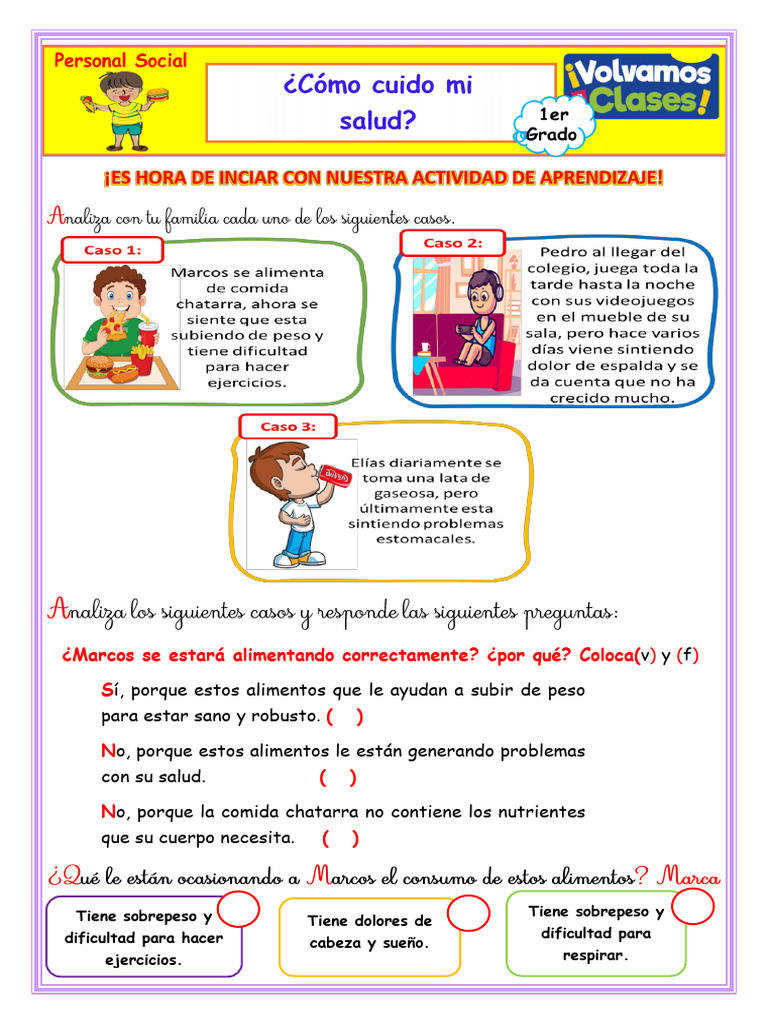 Ficha Personal Social Primer Grado Lunes 13 de Mayo Del 2024 | PDF