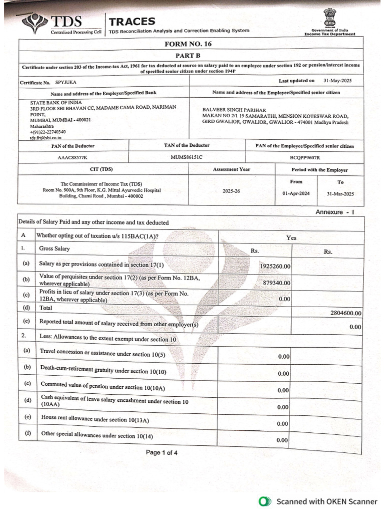 TDS Trace | PDF