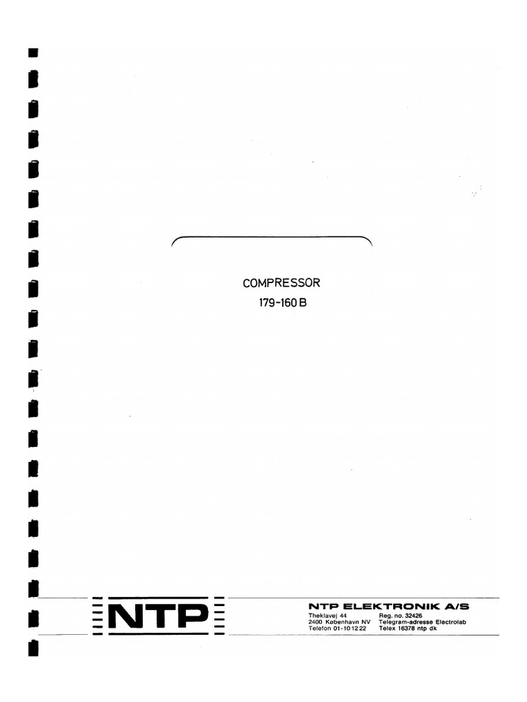 NTP 179-160 Compressor SM | PDF