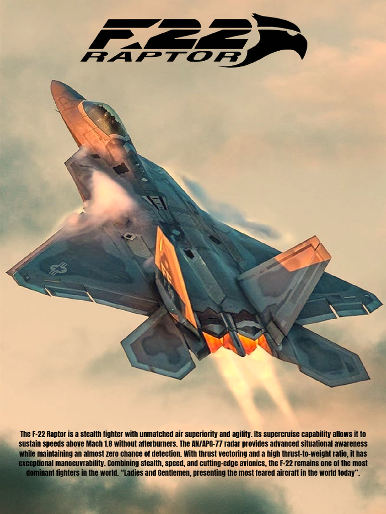 The F-22 Raptor Is A Stealth Fighter With Unmatched Air Superiority and ...