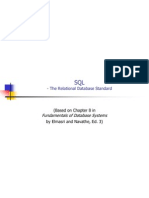 SQL - The Relational Database Standard for Database Definition and Querying