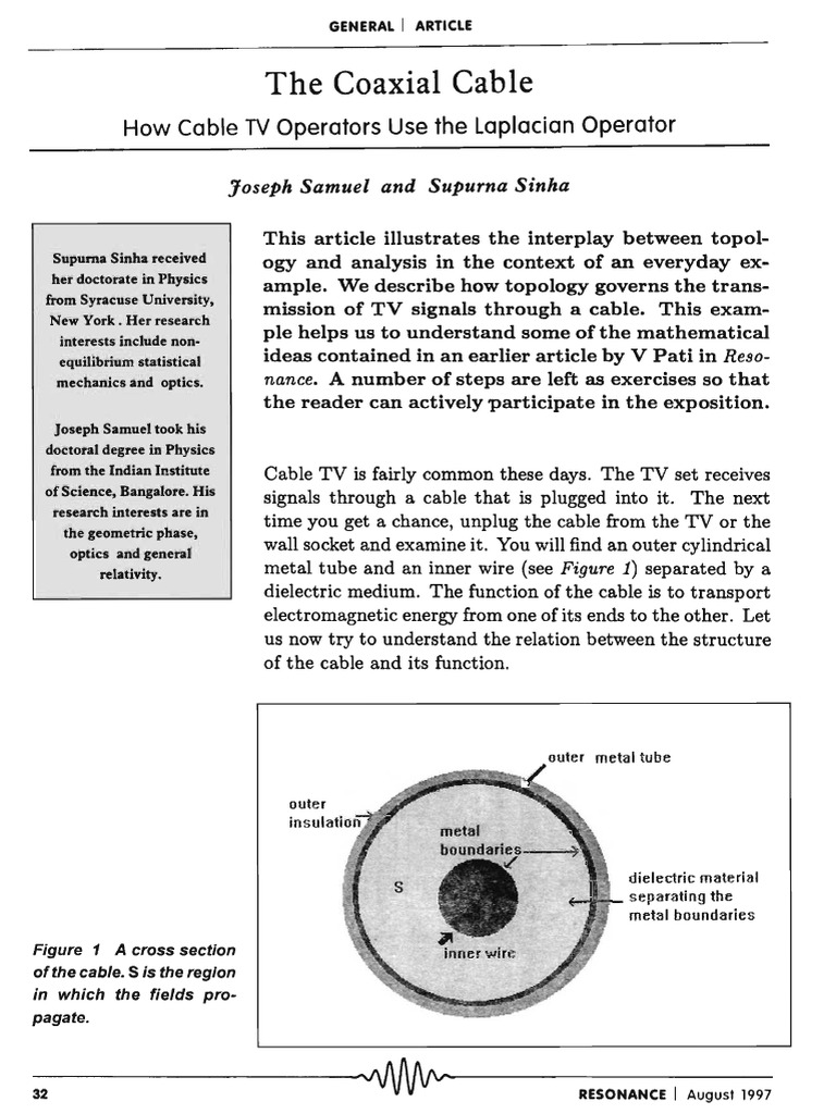 Coaxial Cable and Topology Explained | PDF | Dispersion (Optics) | Waves