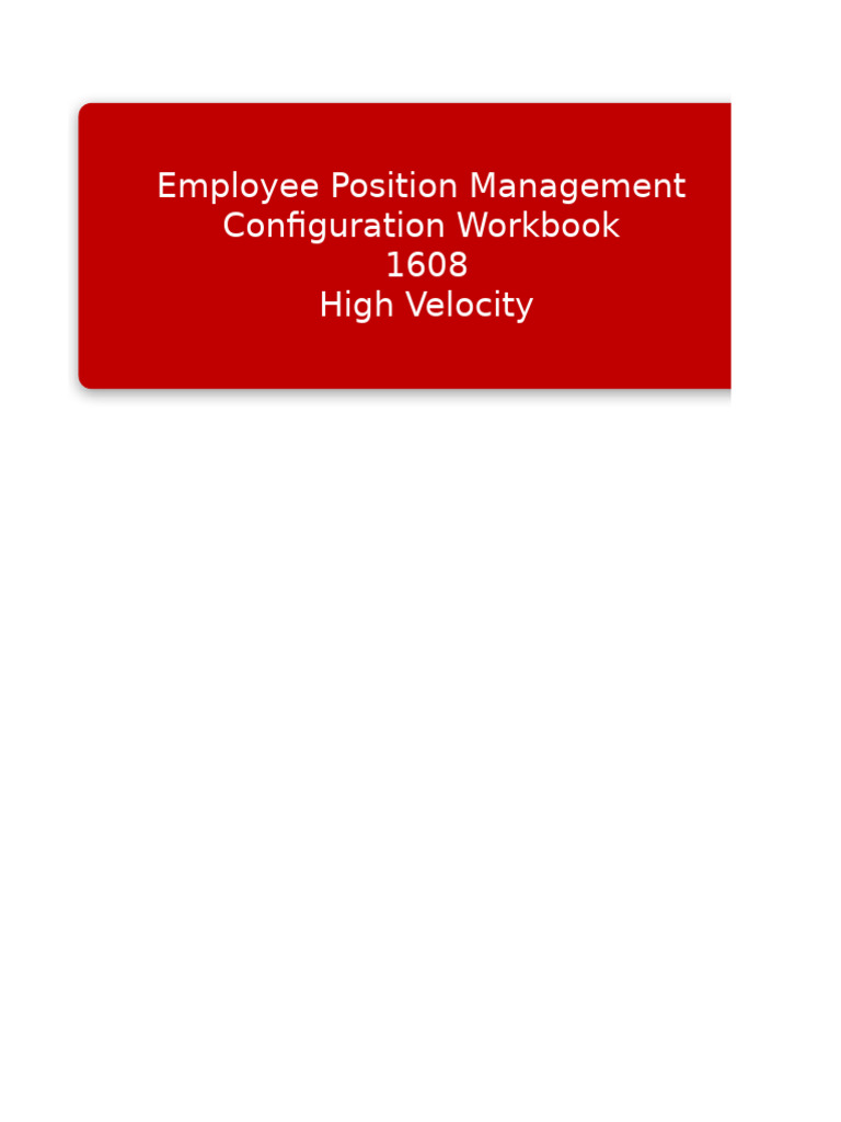 Employee Position Management Workbook | PDF | Full Time Equivalent ...