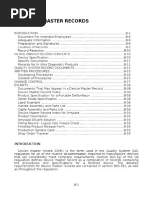 Device Master Records.doc