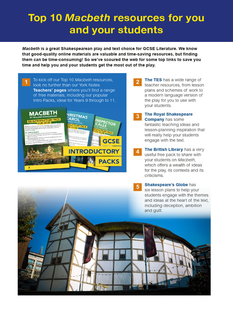 Top 10 Macbeth Teaching Resources | PDF | Macbeth