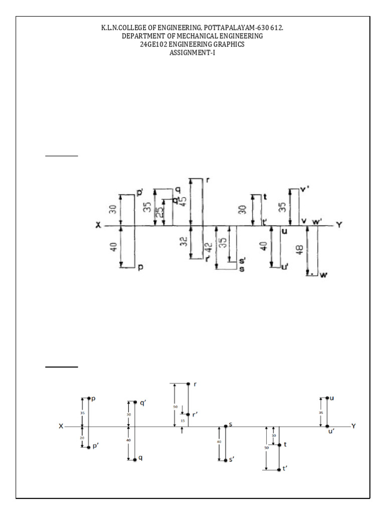 Engineering Graphics Assignment Projections | PDF | Chess Theory | Chess