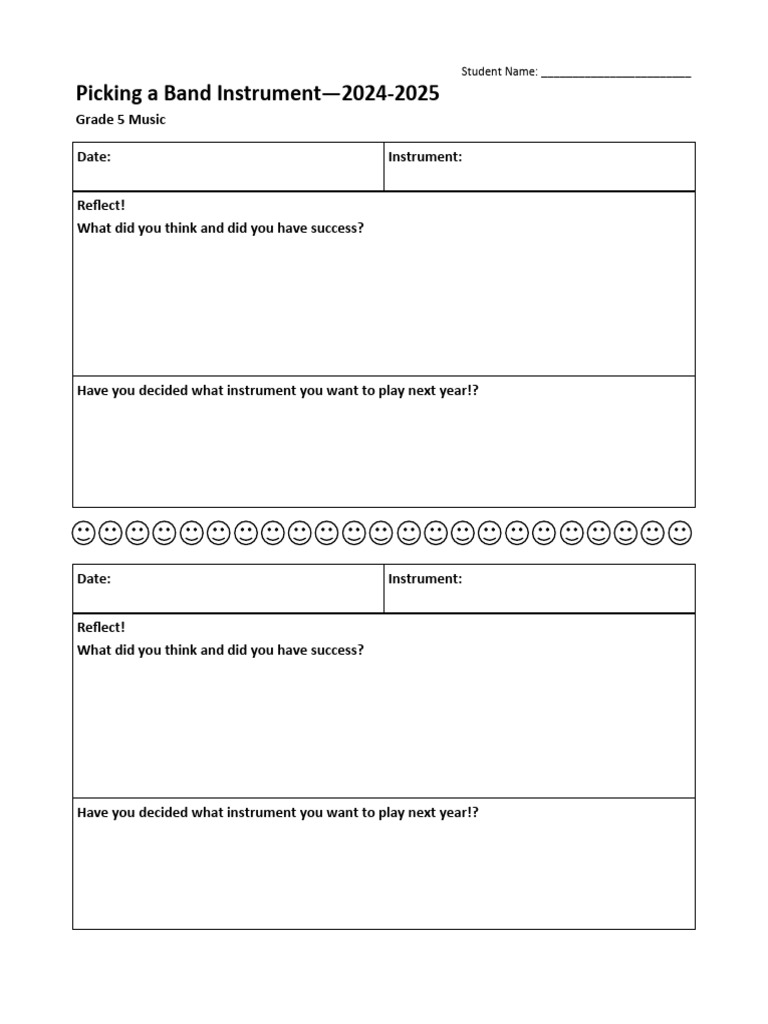 Band Instrument Reflections | PDF