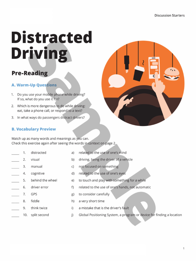 Distracted Driving - TV | PDF