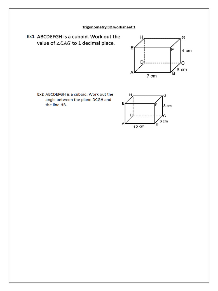 Trigonometric 3D | PDF