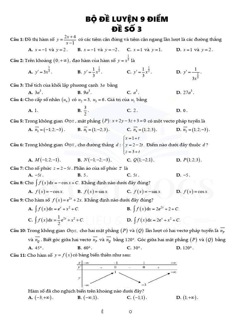 ĐỀ SỐ 3 | PDF