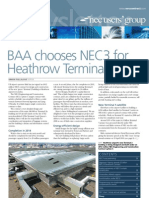 BAA Chooses NEC3 For Heathrow Terminal 2