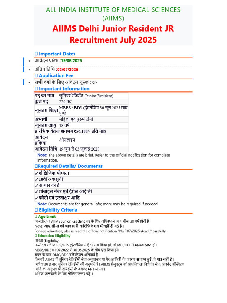 AIIMS | PDF