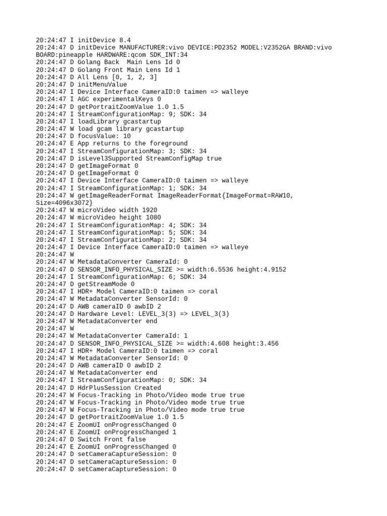 Log 20250729 | PDF | Software Development Kit | Computing