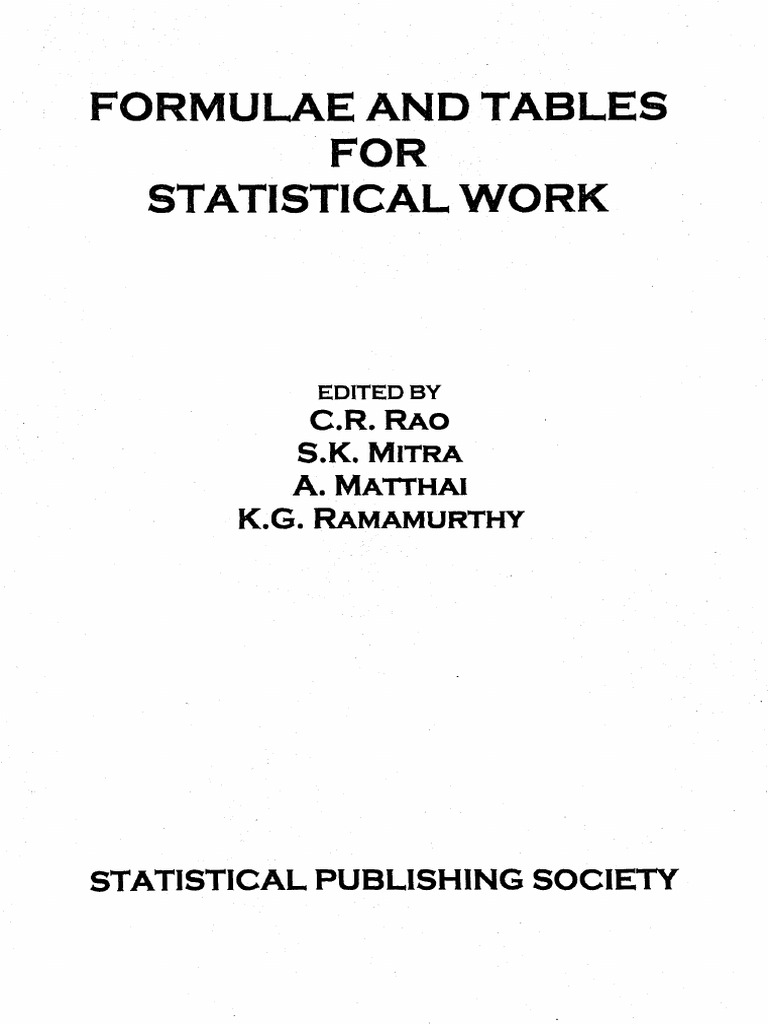 RMMR Table Isi Kolkata Bstat Mstat Mtech Qror Msqe Cs Crs | PDF