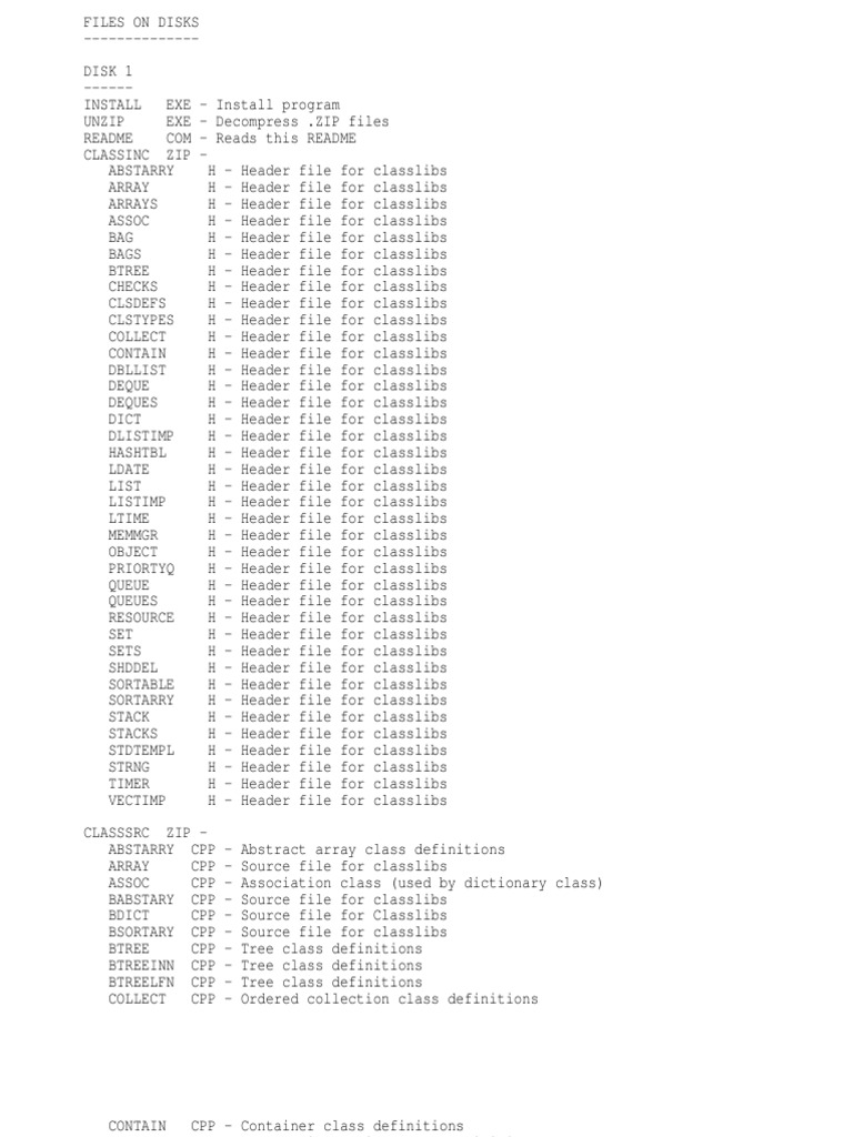 File List | PDF | C (Programming Language) | Zip (File Format)