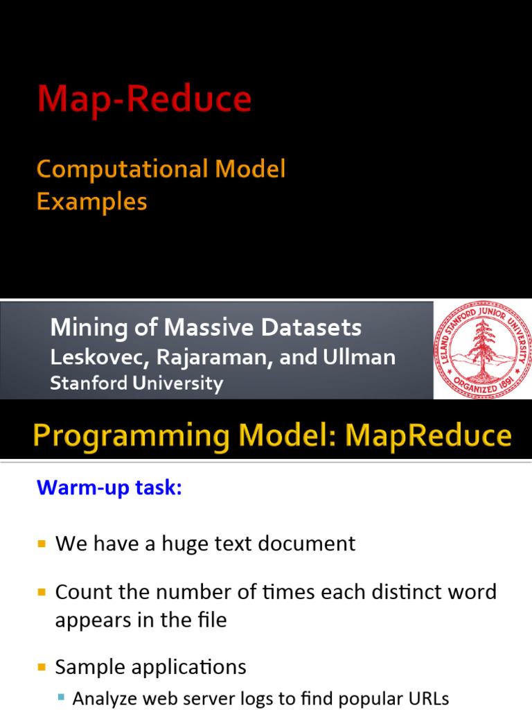 02 The MapReduce Computational Model 22-04 | PDF | Map Reduce | Computing