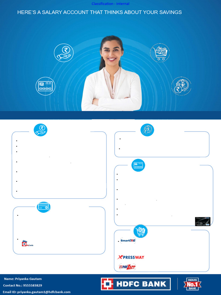 HDFC Bank Salary Account Features For IMT Employees | PDF | Credit Card ...