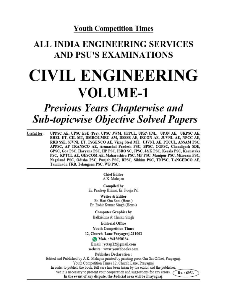 Civil Engineering Exam Solved Papers | PDF | Beam (Structure) | Bending