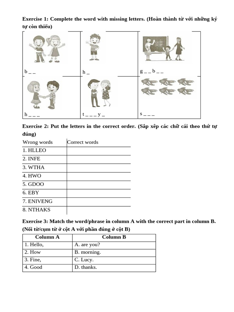 English Language Exercises for Beginners | PDF | Chess Theory | Chess