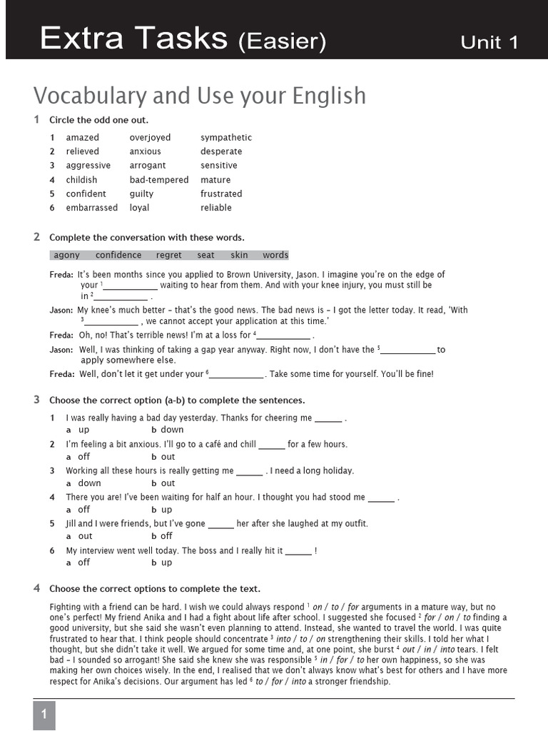 Vocabulary and Grammar Tasks for B2 Learners | PDF | Carnival