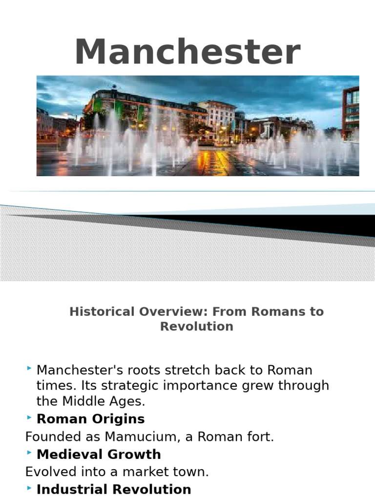 Manchester: History, Football, and Attractions | PDF
