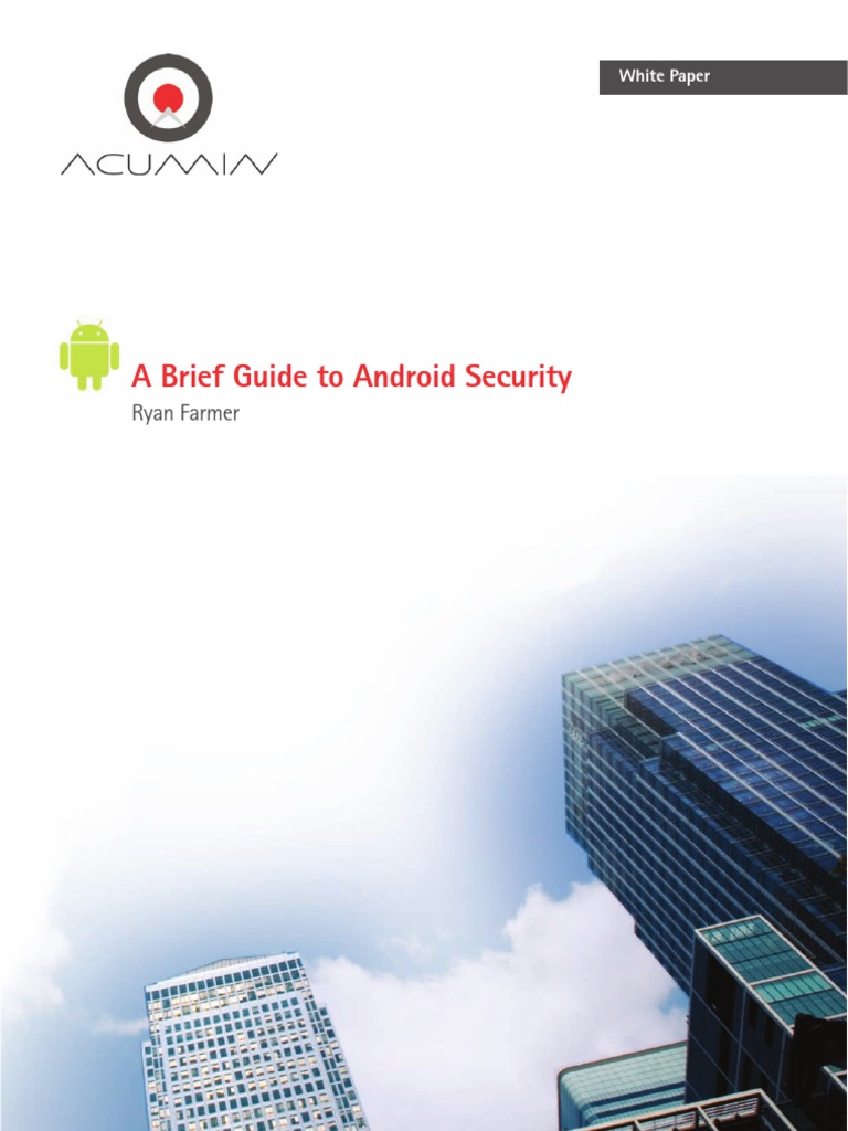 A Brief Guide To Android Security: Ryan Farmer | PDF | Android ...