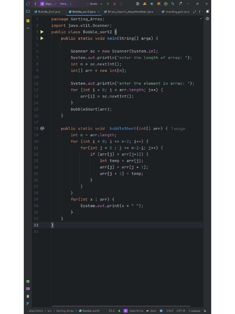 Bubble Sort | PDF