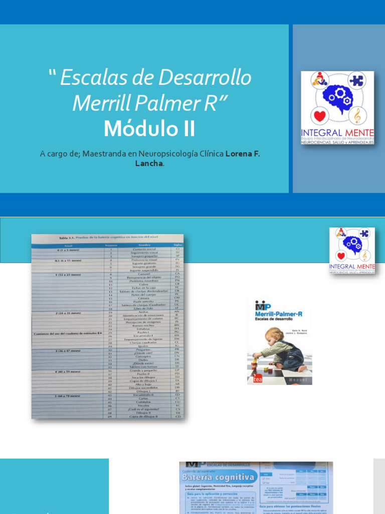 Merrill Palmer R Clase 1 Segunda Parte | PDF | Cognición | Psicología ...