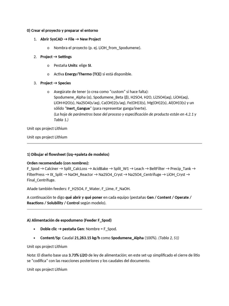 crear proyecto syscad | PDF | Ciencias fisicas | Procesos industriales