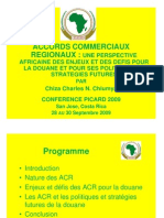 Accords Commerciaux Regionaux - Perspective Africaine