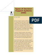 Types of Decision Support Systems