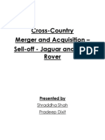 Cross-Country Merger and Acquisition - Sell-Off - Jaguar and Land Rover