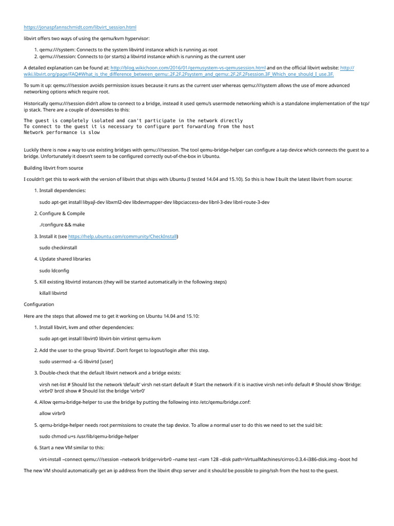 2022 Libvirt Bridge Session | PDF | Software | Computer Science