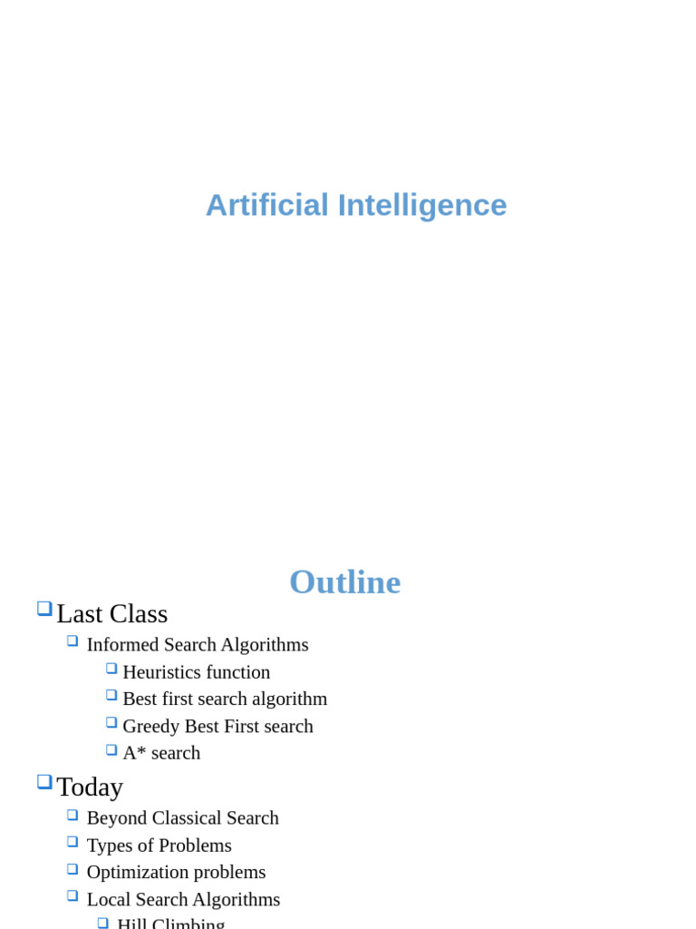 Local Search Algorithms in AI | PDF | Mathematical Optimization ...