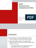 Ajax (Asynchronous Javascript and XML) : Visual Programming Fall 2011