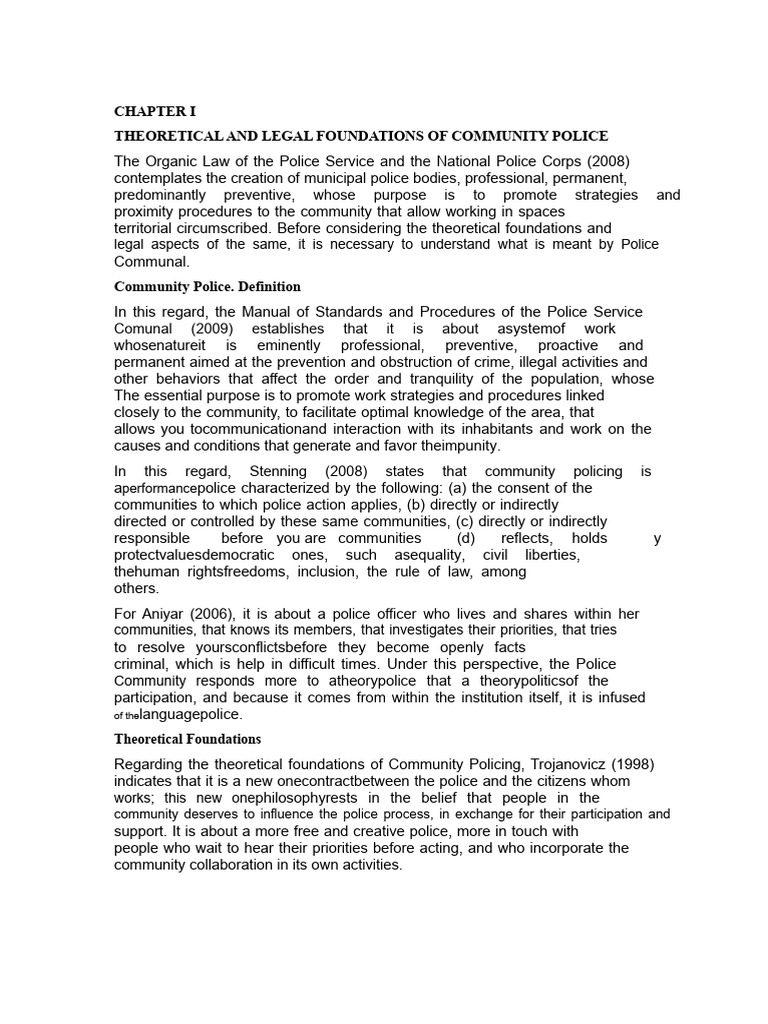Foundations of Community Policing | PDF | Police | Crime & Violence