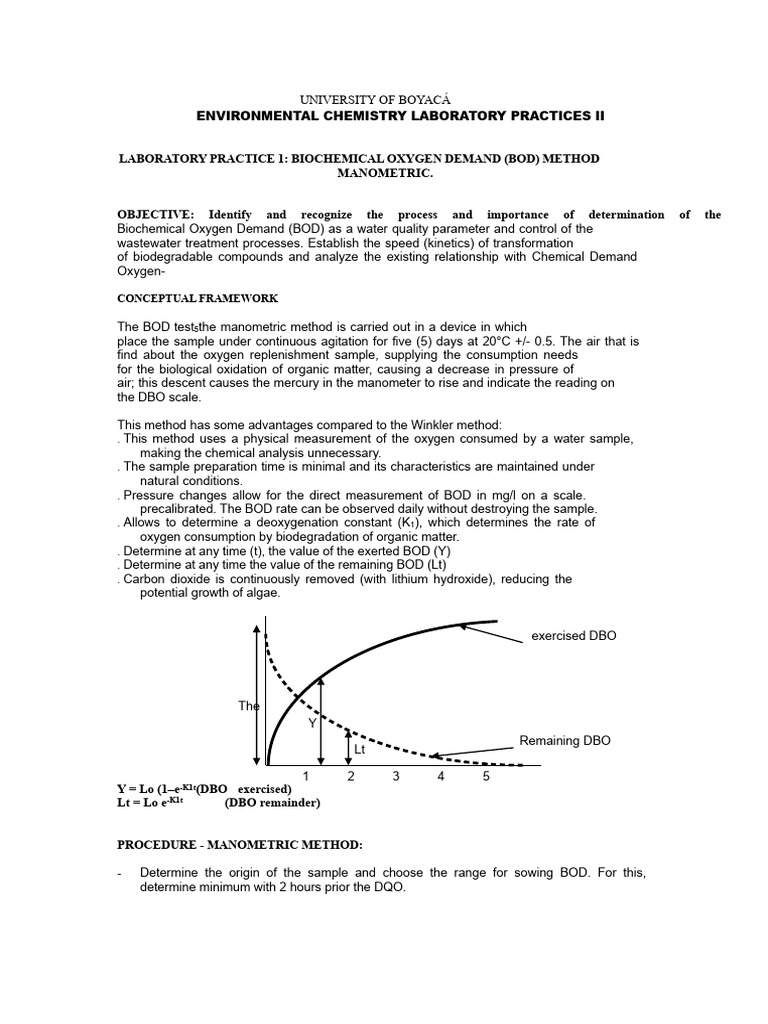 BOD Measurement: Manometric Method Guide | PDF | Applied And ...