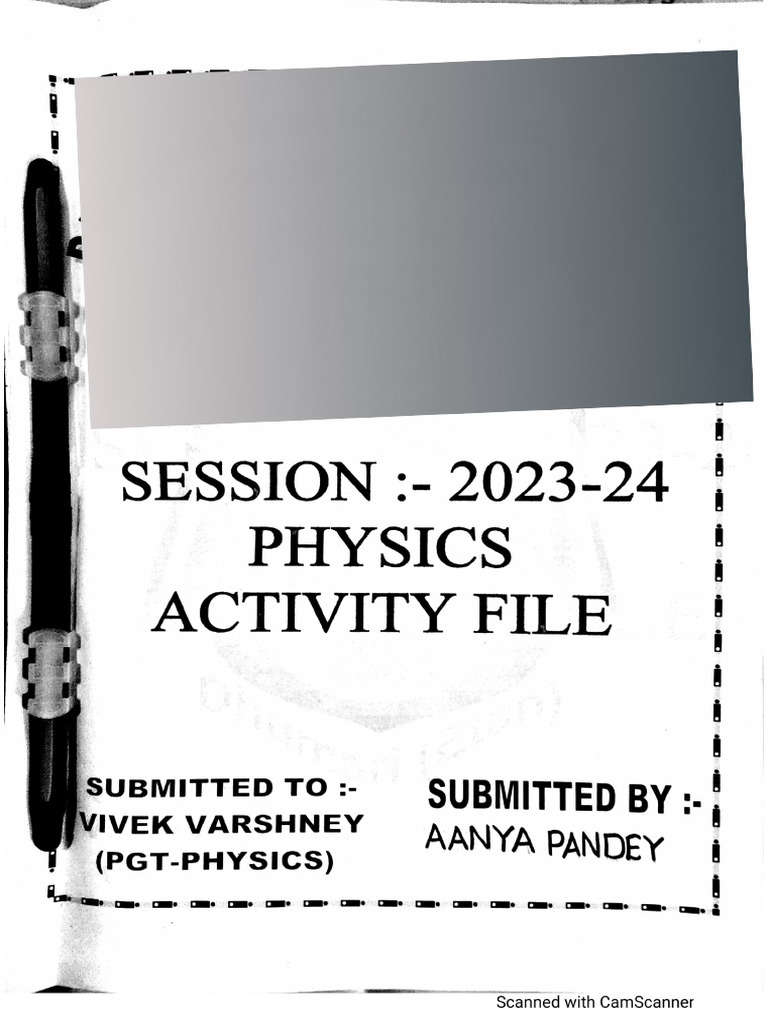 Physics Activity File | PDF