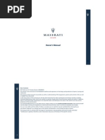 Maserati Owners Manual