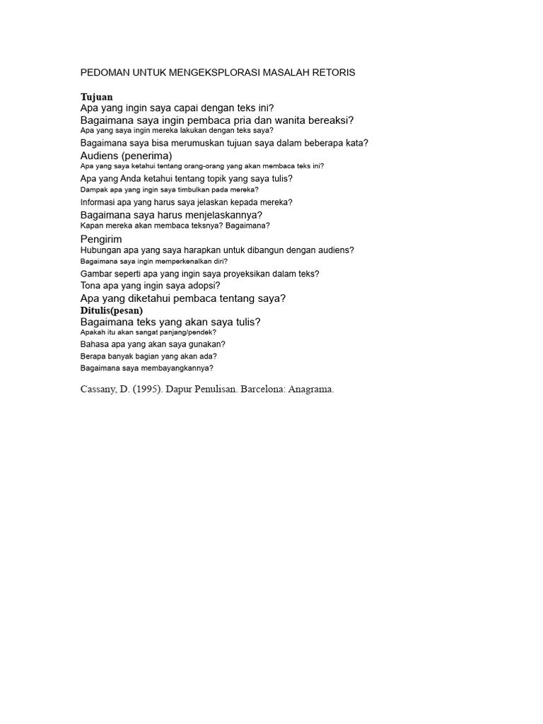 Masalah Retoris | PDF